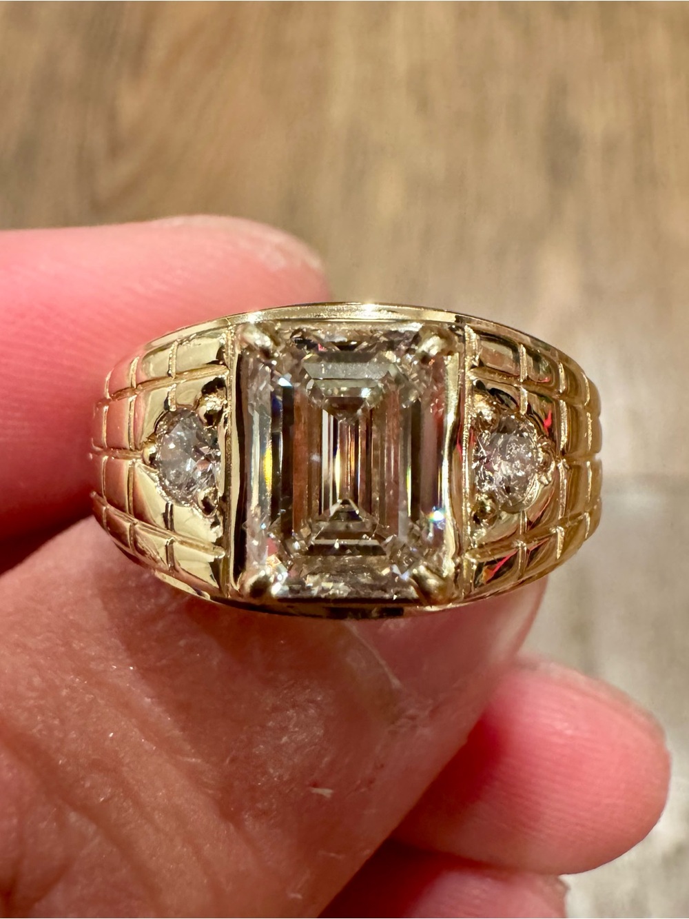 14K Yellow Gold Certified Lab Grown Diamond Engagement Ring